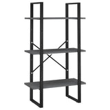 NNEVL Storage Shelf Grey 60x30x105 cm Solid Pine Wood