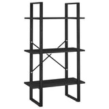 NNEVL Storage Shelf Black 60x30x105 cm Solid Pine Wood