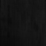 NNEVL Storage Shelf Black 60x30x105 cm Solid Pine Wood