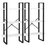 NNEVL Storage Shelves 2 pcs White 60x30x210 cm Chipboard