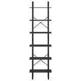 NNEVL Storage Shelves 2 pcs Black 60x30x210 cm Chipboard
