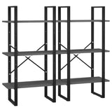 NNEVL Storage Shelves 2 pcs Grey 60x30x210 cm Chipboard