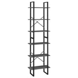 NNEVL Storage Shelves 2 pcs Grey 60x30x210 cm Chipboard