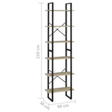 NNEVL Storage Shelves 2 pcs Sonoma Oak 60x30x210 cm Chipboard
