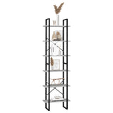 NNEVL Storage Shelves 2 pcs Concrete Grey 60x30x210 cm Chipboard