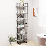 NNEVL Storage Shelves 2 pcs Concrete Grey 60x30x210 cm Chipboard