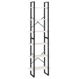 NNEVL Storage Shelf White 60x30x210 cm Solid Pine Wood