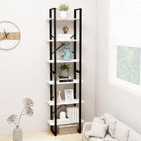 NNEVL Storage Shelf White 60x30x210 cm Solid Pine Wood