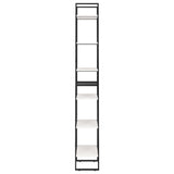 NNEVL Storage Shelf White 60x30x210 cm Solid Pine Wood