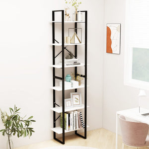 NNEVL Storage Shelf White 60x30x210 cm Solid Pine Wood