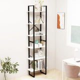 NNEVL Storage Shelf White 60x30x210 cm Solid Pine Wood