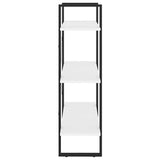 NNEVL Book Cabinet White 80x30x105 cm Chipboard
