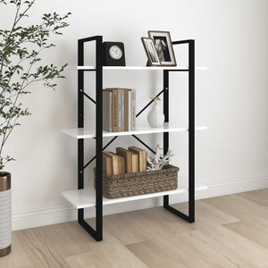 NNEVL Book Cabinet White 80x30x105 cm Chipboard
