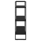 NNEVL Book Cabinet Black 80x30x105 cm Chipboard