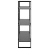 NNEVL Book Cabinet Grey 80x30x105 cm Chipboard