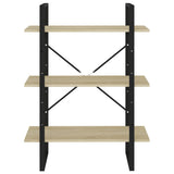 NNEVL Book Cabinet Sonoma Oak 80x30x105 cm Chipboard