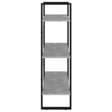 NNEVL Bookshelf Concrete Grey 80x30x105 cm Chipboard