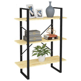 NNEVL 3-Tier Book Cabinet 80x30x105 cm Solid Pine Wood