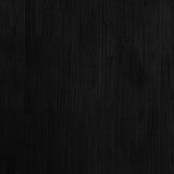 NNEVL 3-Tier Book Cabinet Black 80x30x105 cm Solid Pine Wood