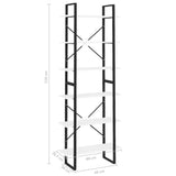 NNEVL High Cabinet White 80x30x210 cm Chipboard