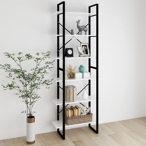 NNEVL High Cabinet White 80x30x210 cm Chipboard