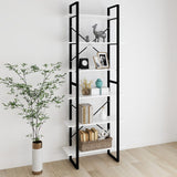 NNEVL High Cabinet White 80x30x210 cm Chipboard