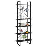 NNEVL High Cabinet Black 80x30x210 cm Chipboard