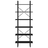 NNEVL High Cabinet Black 80x30x210 cm Chipboard