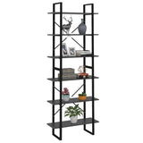 NNEVL High Cabinet Grey 80x30x210 cm Chipboard