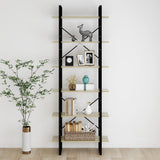 NNEVL High Cabinet Sonoma Oak 80x30x210 cm Chipboard