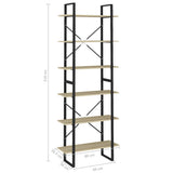 NNEVL High Cabinet Sonoma Oak 80x30x210 cm Chipboard