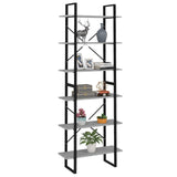 NNEVL High Cabinet Concrete Grey 80x30x210 cm Chipboard