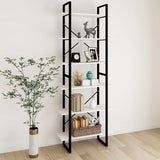 NNEVL High Cabinet White 80x30x210 cm Solid Pine Wood