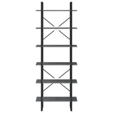 NNEVL High Cabinet Grey 80x30x210 cm Solid Pine Wood