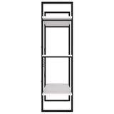 NNEVL Book Cabinet White 100x30x105 cm Chipboard