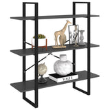 NNEVL Book Cabinet Grey 100x30x105 cm Chipboard