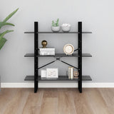 NNEVL Book Cabinet Grey 100x30x105 cm Chipboard