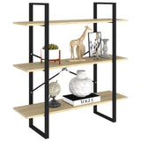 NNEVL Book Cabinet Sonoma Oak 100x30x105 cm Chipboard