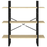 NNEVL Book Cabinet Sonoma Oak 100x30x105 cm Chipboard