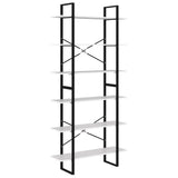 NNEVL High Cabinet White 100x30x210 cm Chipboard