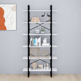 NNEVL High Cabinet White 100x30x210 cm Chipboard