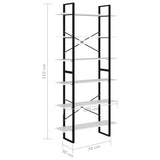 NNEVL High Cabinet White 100x30x210 cm Chipboard