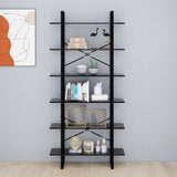 NNEVL High Cabinet Black 100x30x210 cm Chipboard
