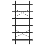 NNEVL High Cabinet Black 100x30x210 cm Chipboard