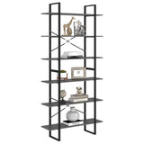 NNEVL High Cabinet Grey 100x30x210 cm Chipboard