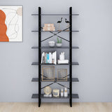 NNEVL High Cabinet Grey 100x30x210 cm Chipboard