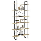 NNEVL High Cabinet Sonoma Oak 100x30x210 cm Chipboard
