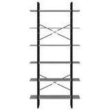 NNEVL High Cabinet Concrete Grey 100x30x210 cm Chipboard