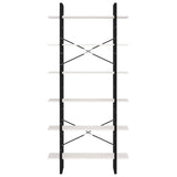 NNEVL High Cabinet White 100x30x210 cm Solid Pine Wood