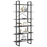 NNEVL High Cabinet Grey 100x30x210 cm Solid Pine Wood